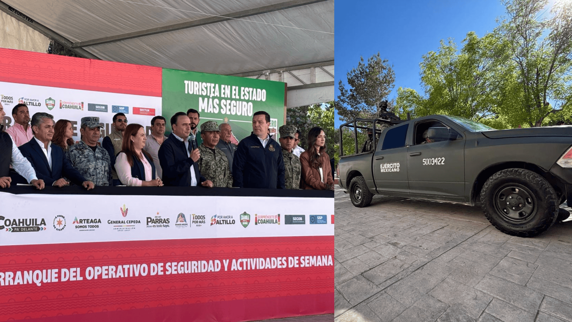 Arranca MJS Operativo de Seguridad  En Coahuila  hay plan en  Semana Santa