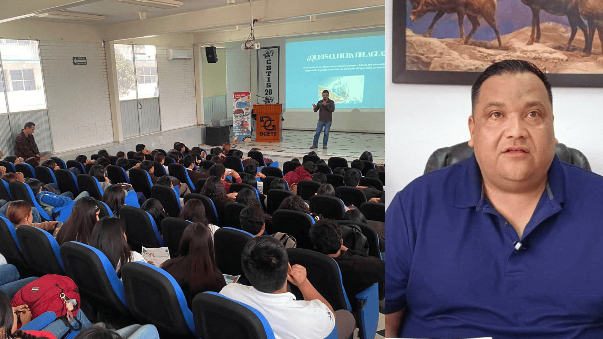 CBTIS 20 en Sabinas celebra el D&iacute;a Mundial del Agua con Simas