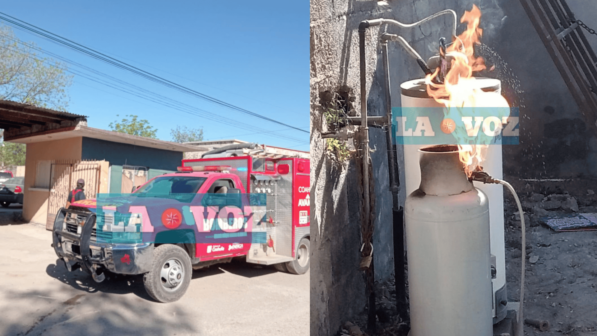 En Villa de Pala&uacute;  Flamazo por fuga de gas deja un lesionado en el barrio La Rampa