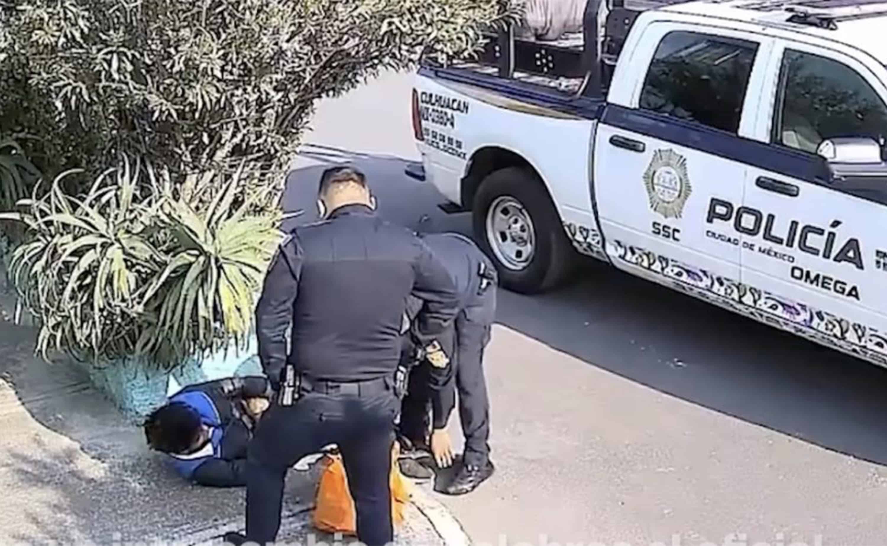 Suspenden a polic&iacute;a tras agresi&oacute;n captada en video en Coyoac&aacute;n