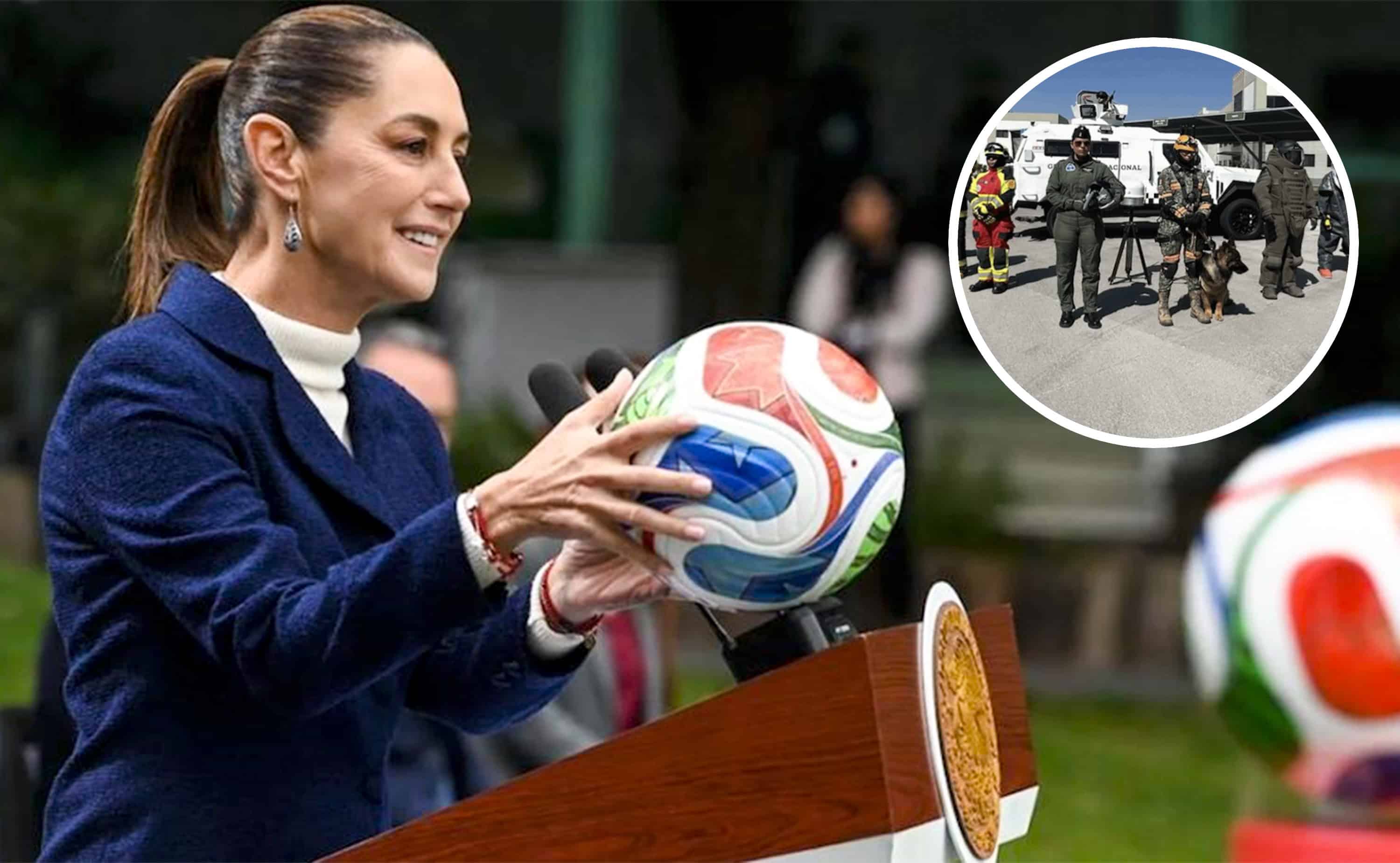 Sheinbaum solicita apoyo militar de EE.UU. rumbo al Mundial 2026