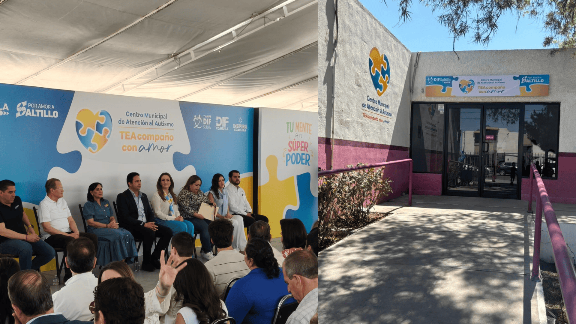 Inauguran en Saltillo el primer Centro Municipal de Atenci&oacute;n al Autismo "TEAcompa&ntilde;o con amor"