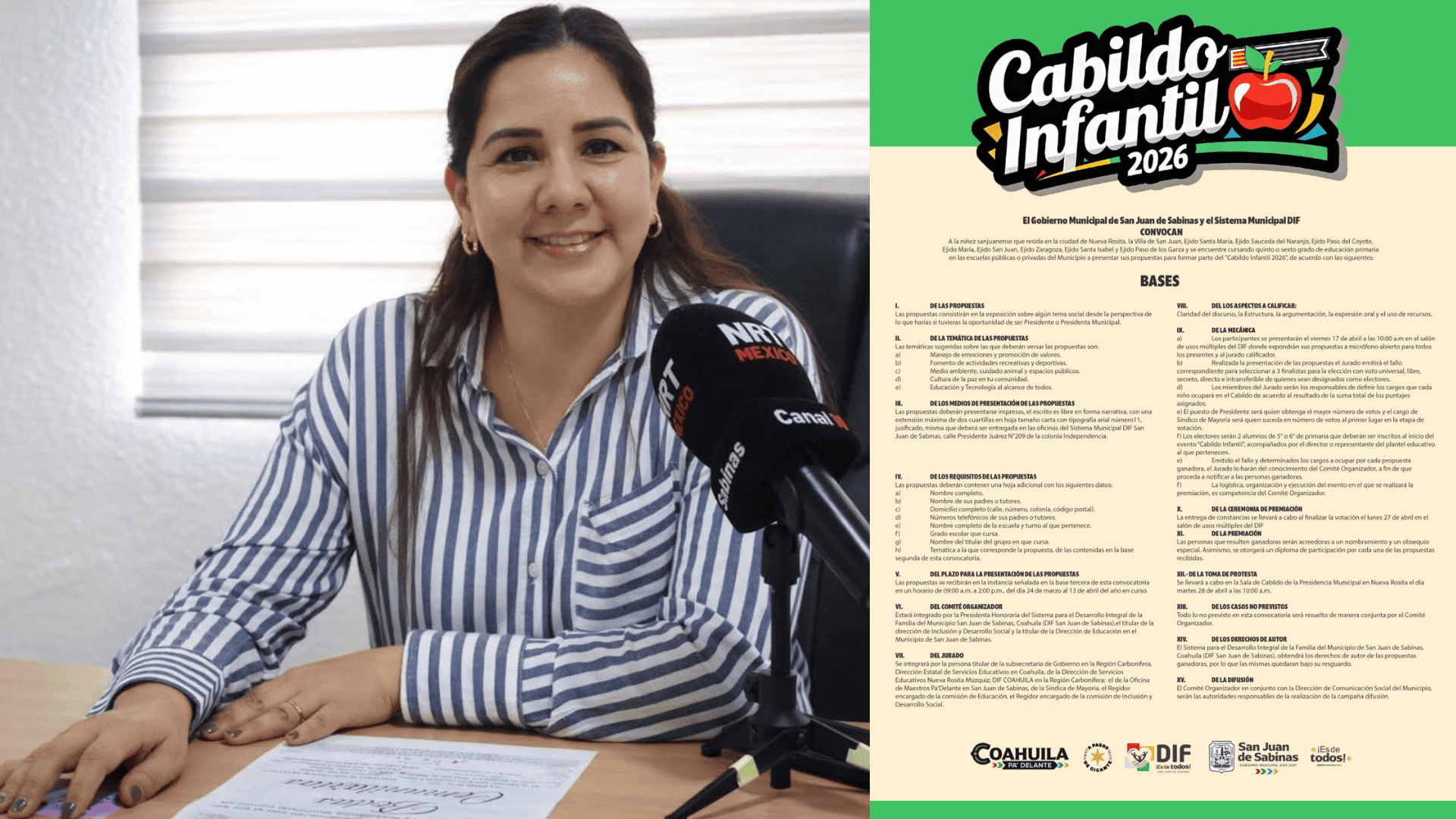 Lanza San Juan de Sabinas convocatoria para Cabildo Infantil 2026