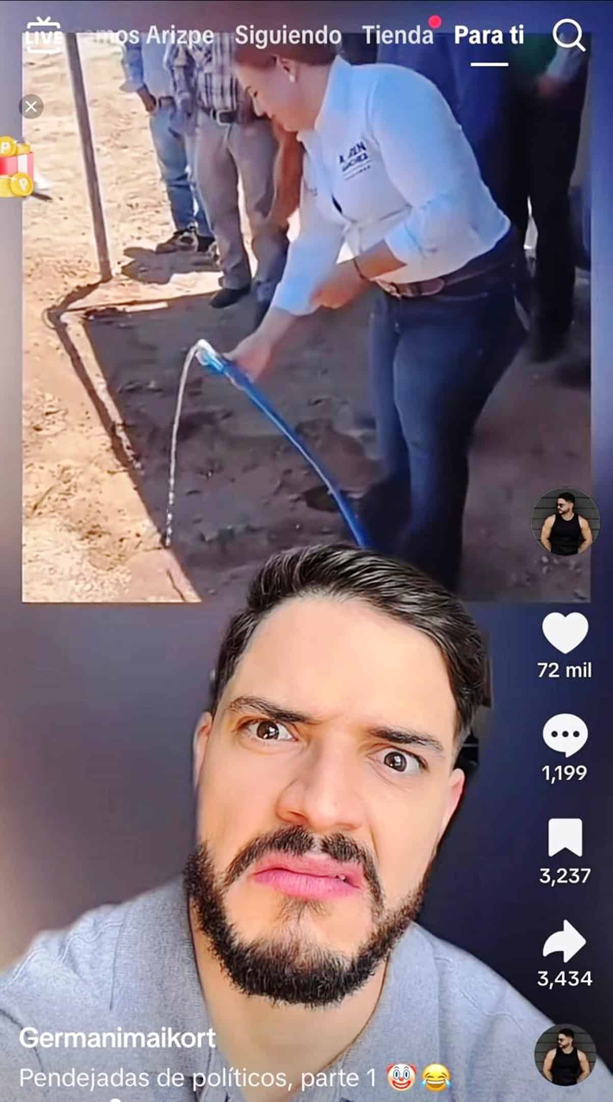 Alcaldesa de Arteaga protagoniza controversia en inauguraci&oacute;n de toma de agua