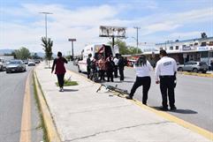Accidente entre ciclista y motociclista en Monclova
