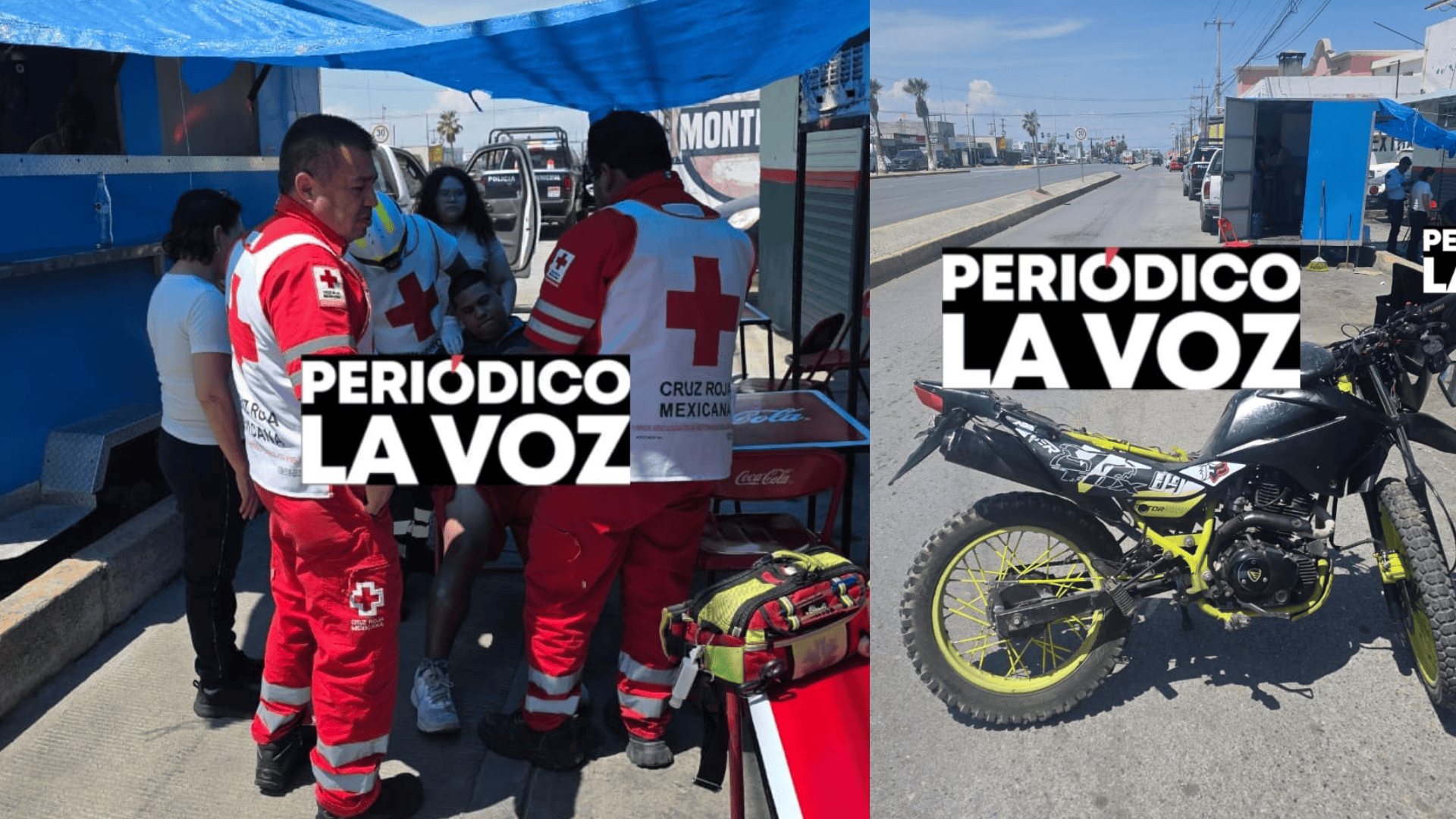 Por invadirle carril tumba a motociclista