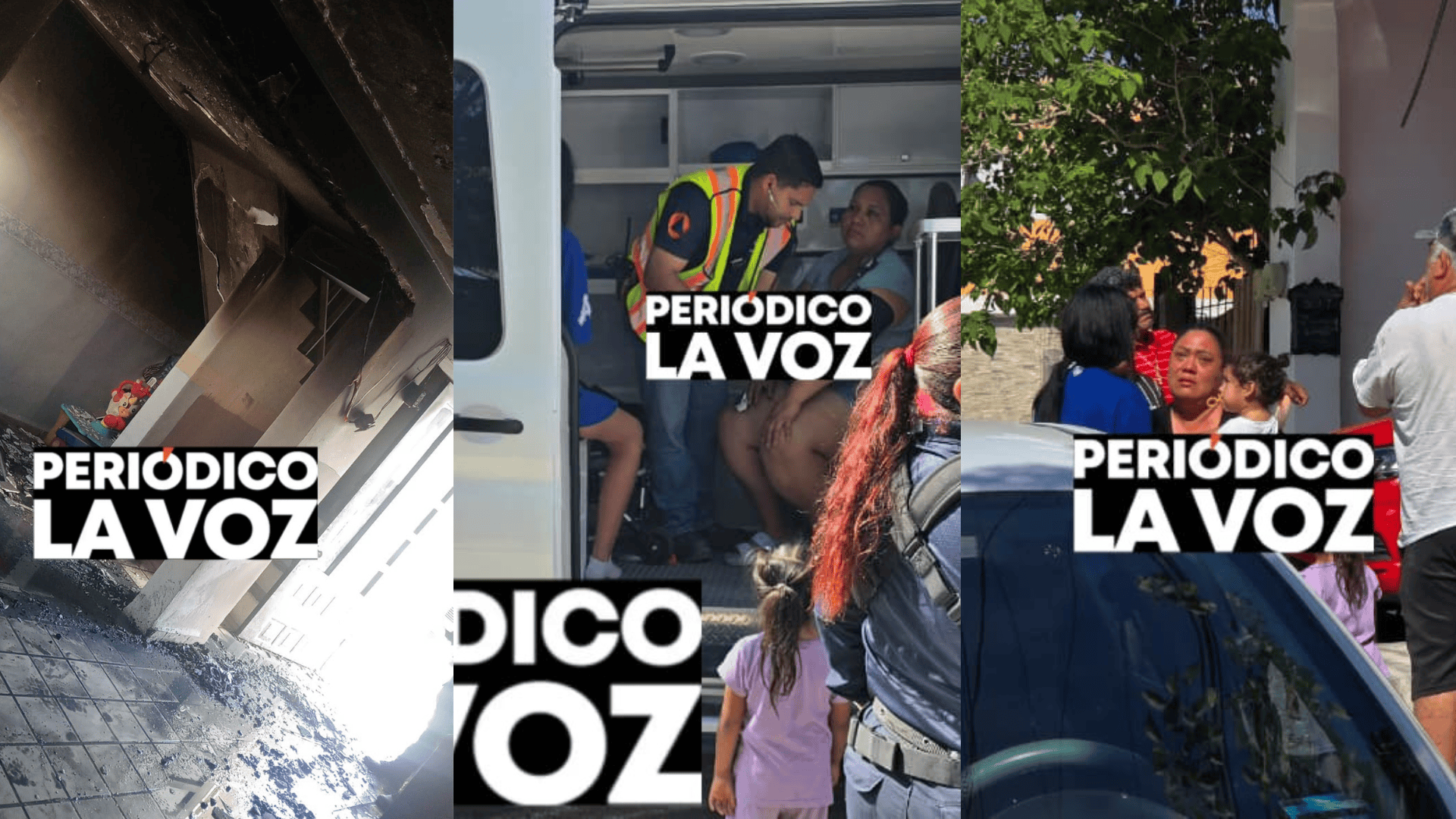 Infierno en Praderas familia huye entre  humo y llamas