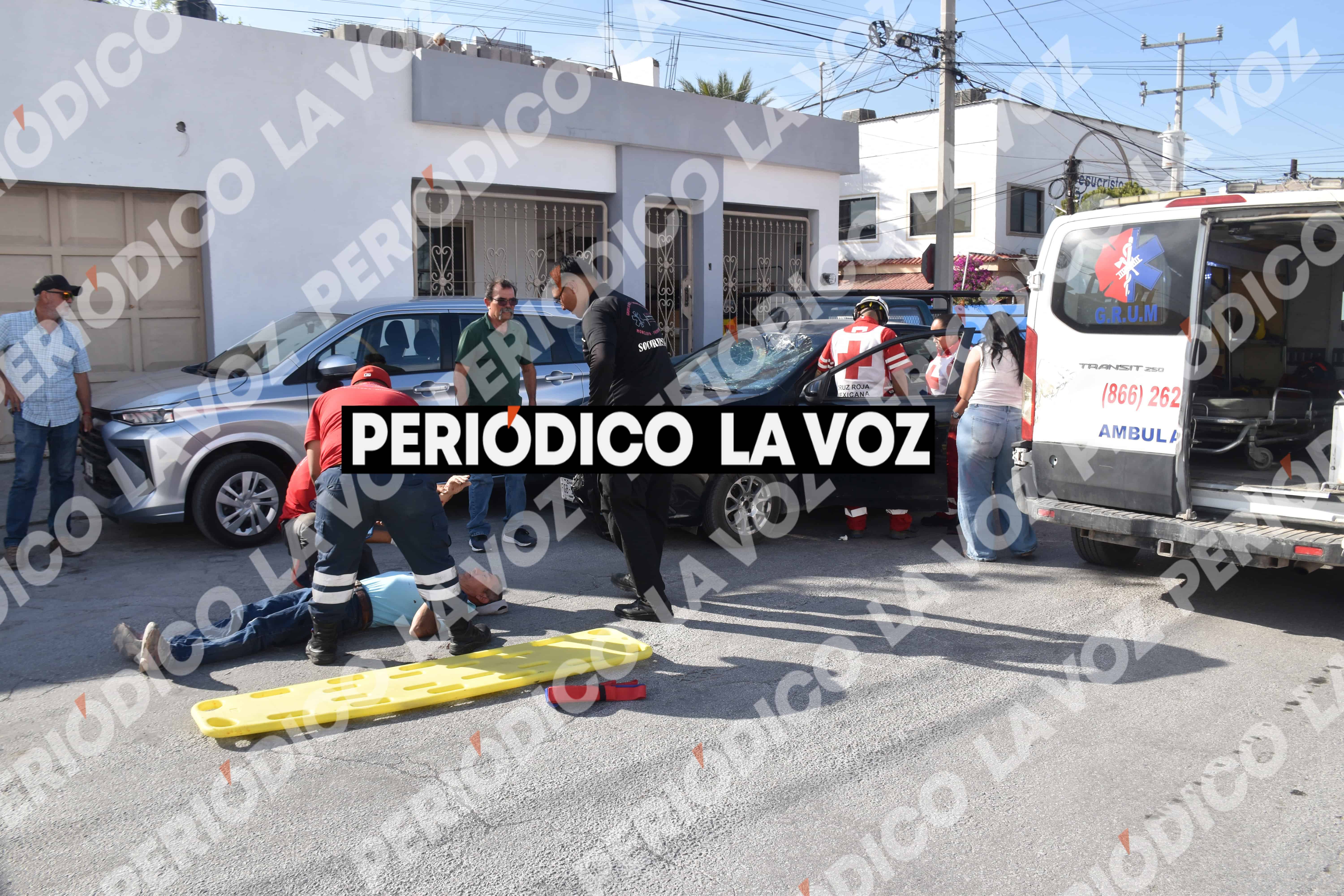 Ciclista resulta herido tras choque en Monclova