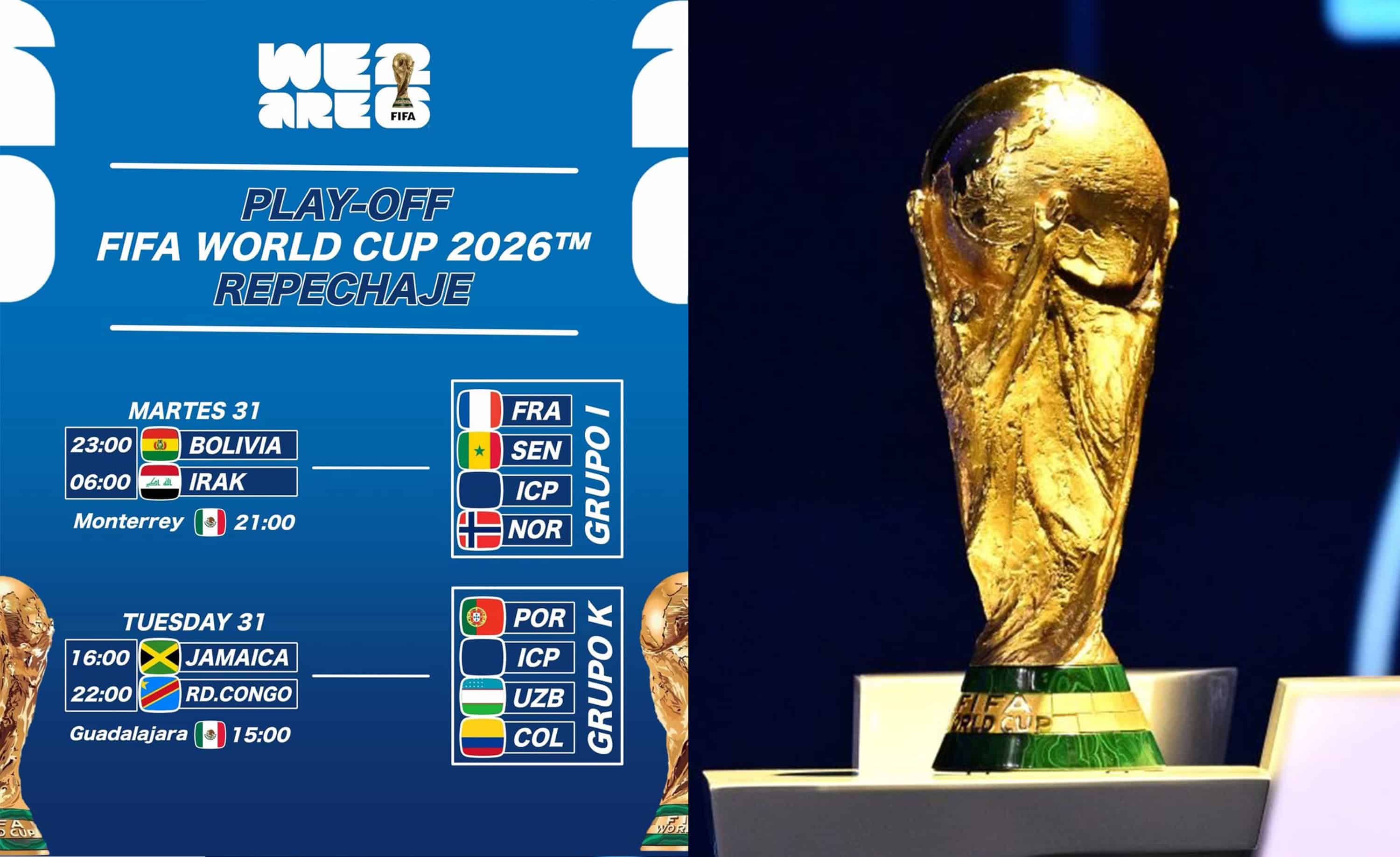 Martes de definiciones: se reparten los &uacute;ltimos boletos al Mundial 2026