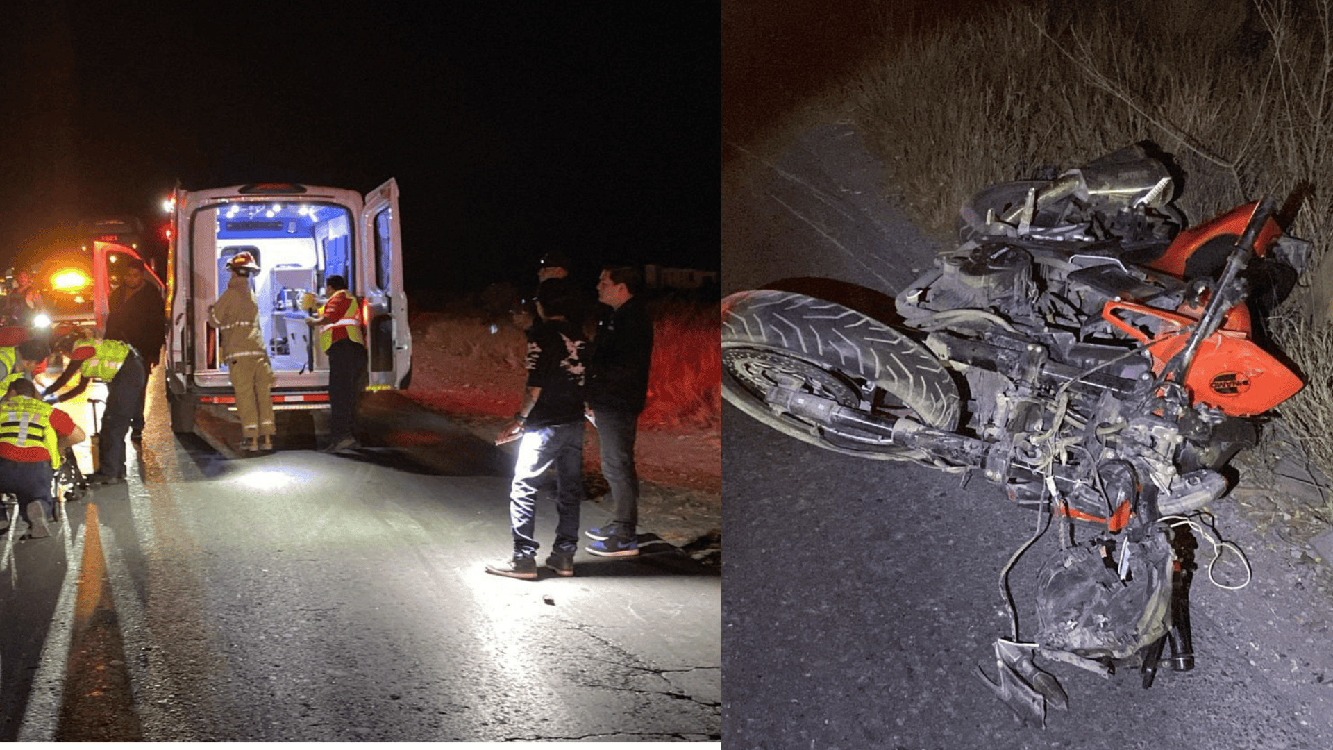 Fallece joven motociclista tras grave choque en carretera a Los Pinos