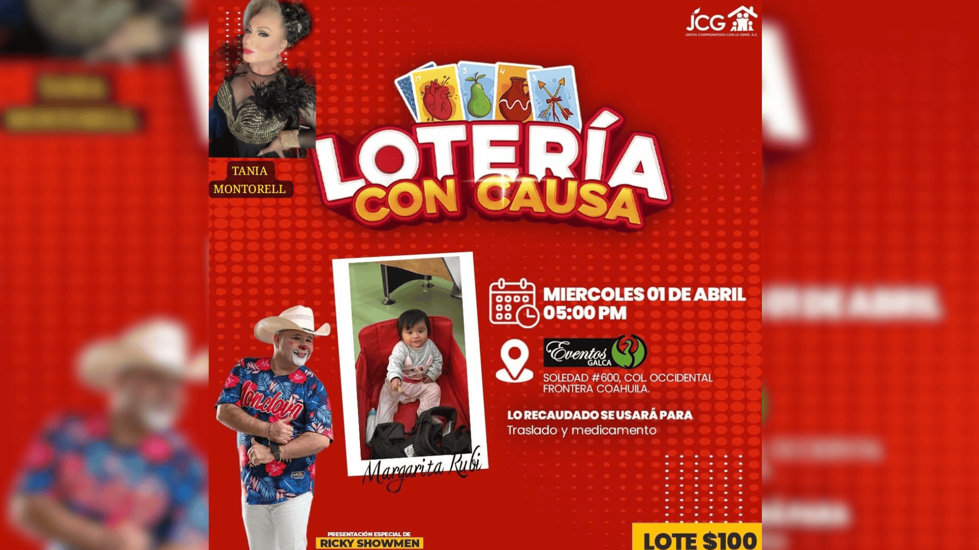 Realizar&aacute;n hoy loter&iacute;a con causa para apoyar a la peque&ntilde;a Margarita Rub&iacute; en Frontera