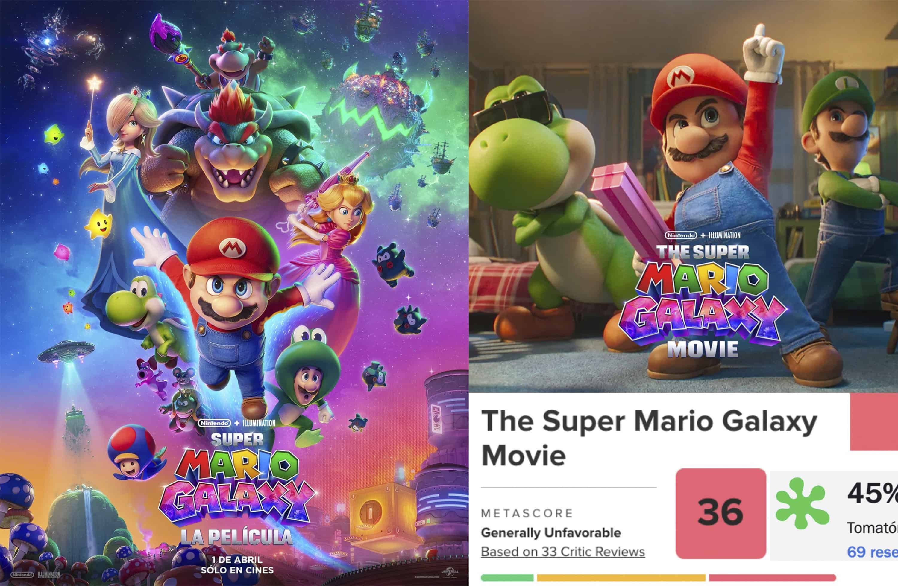 "Super Mario Galaxy: La Pel&iacute;cula" divide a la cr&iacute;tica y queda por debajo de su antecesora