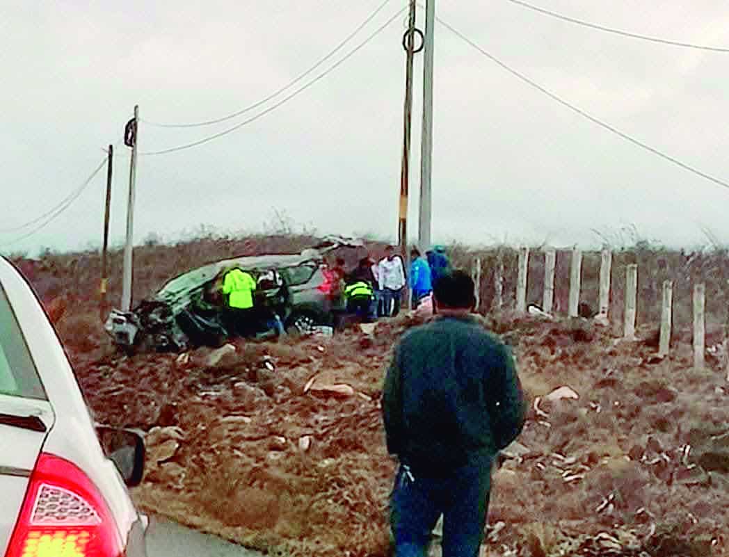 Accidente en carretera 57 deja dos lesionados en Ramos Arizpe