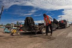 Laura Jiménez impulsa bacheo y mantenimiento en Múzquiz