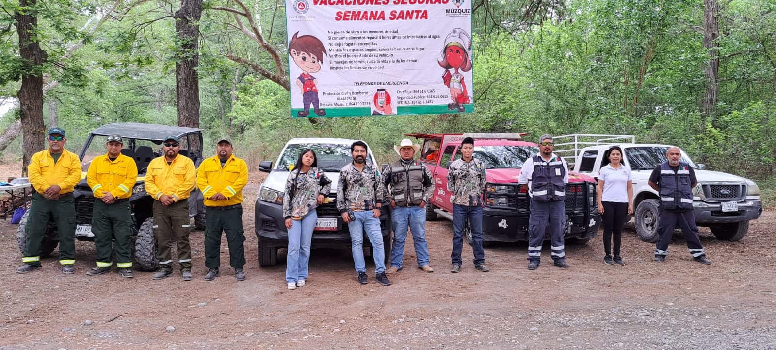 Operativo de CONANP en Sabinas garantiza seguridad a turistas
