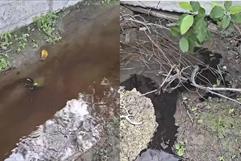 Derrame de aceite en calles de Nava alarma a vecinos