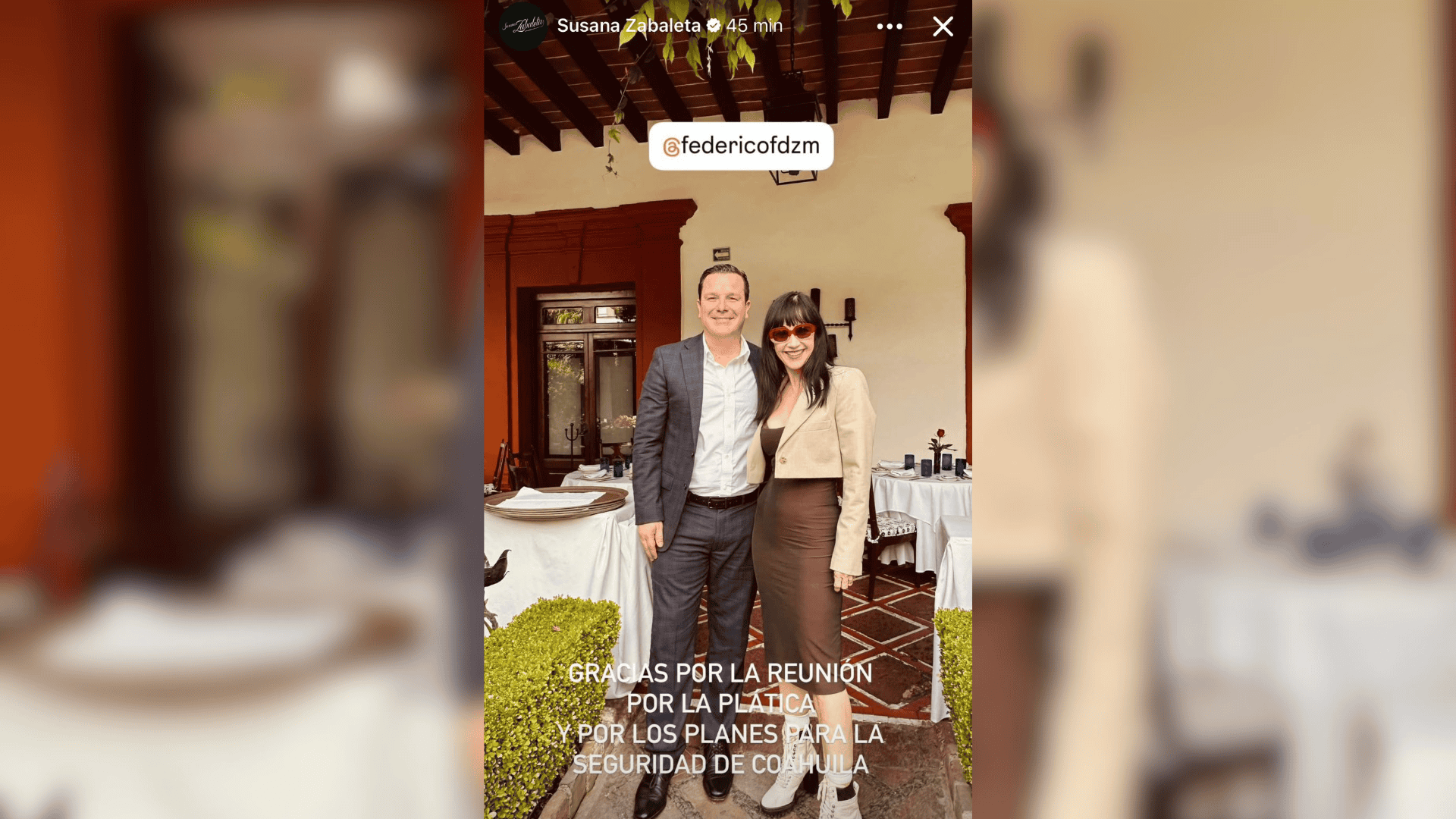 Susana Zabaleta ampl&iacute;a agenda en Coahuila con reuniones sobre seguridad y gobierno local