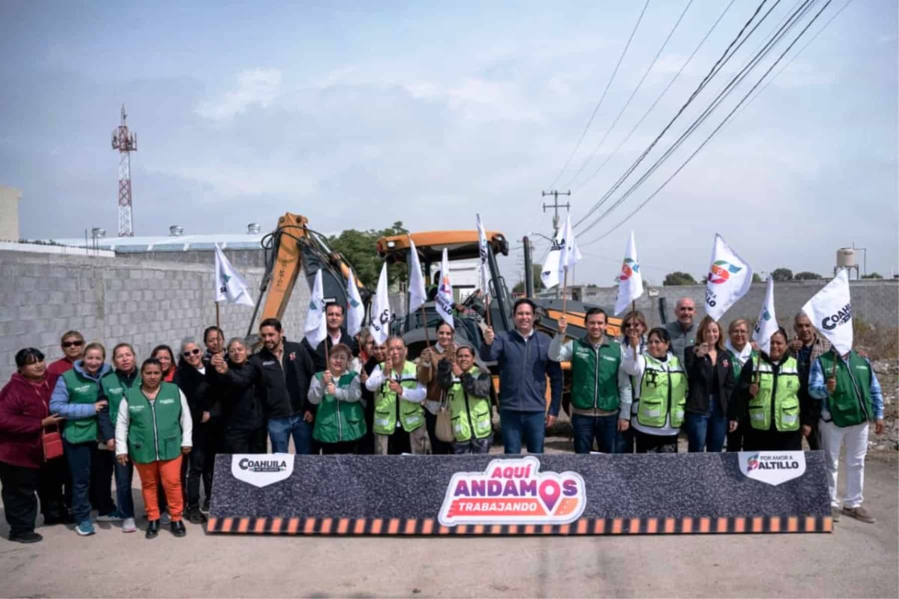 Gobernador Manolo Jim&eacute;nez Salinas respalda obras sociales en Saltillo