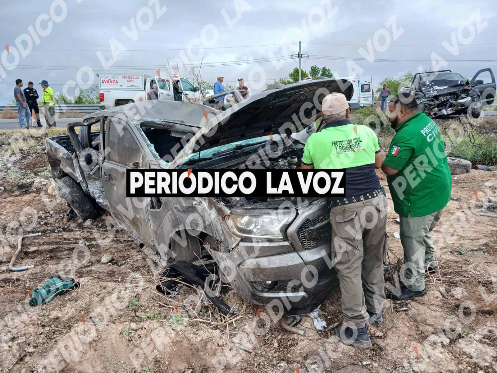 Familia sufre accidente en Coahuila: mujer fallece