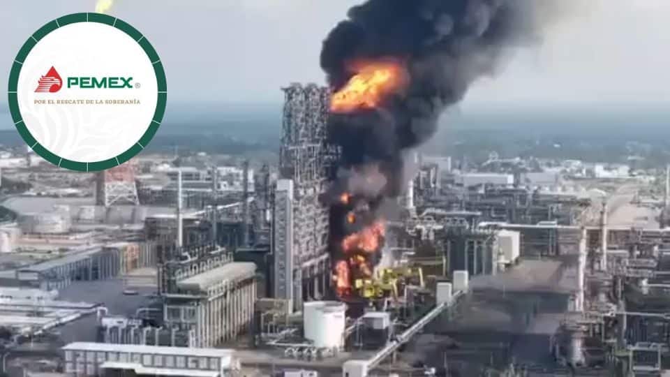 Pemex controla incendio en la Refiner&iacute;a Olmeca de Tabasco