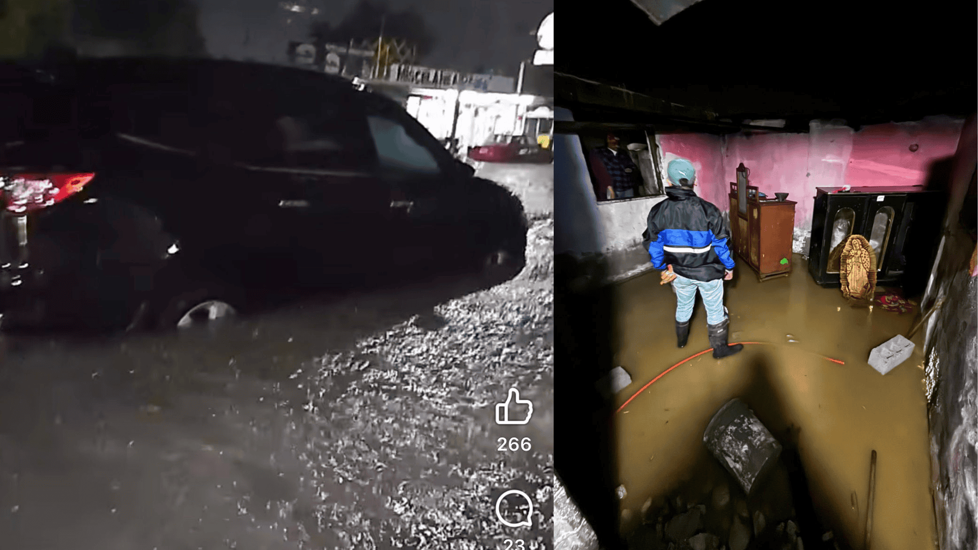 Lluvias dejan viviendas inundadas en seis colonias de Frontera