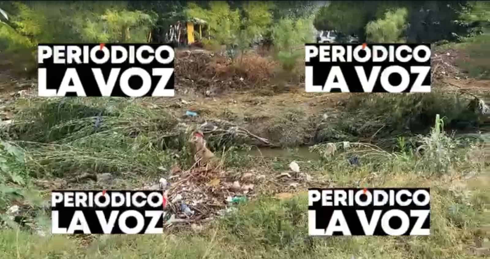 Lluvias en Frontera: Basura acumulada en arroyo preocupa a vecinos