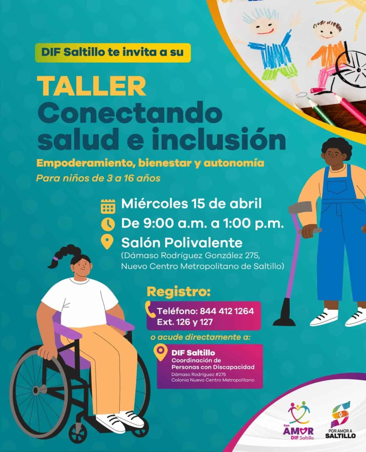 DIF Saltillo organiza taller de salud e inclusi&oacute;n para ni&ntilde;os