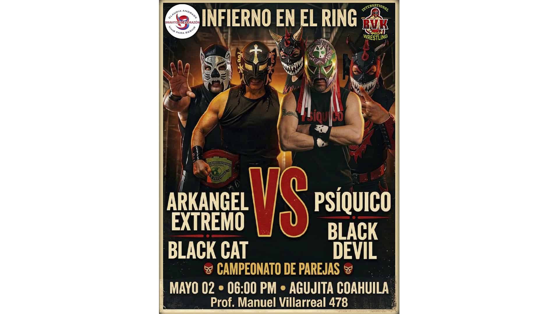 Sabinas: Fundaci&oacute;n Bravitos de Coraz&oacute;n presenta lucha libre