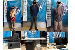 Detienen a tres personas por robos en Melchor Múzquiz