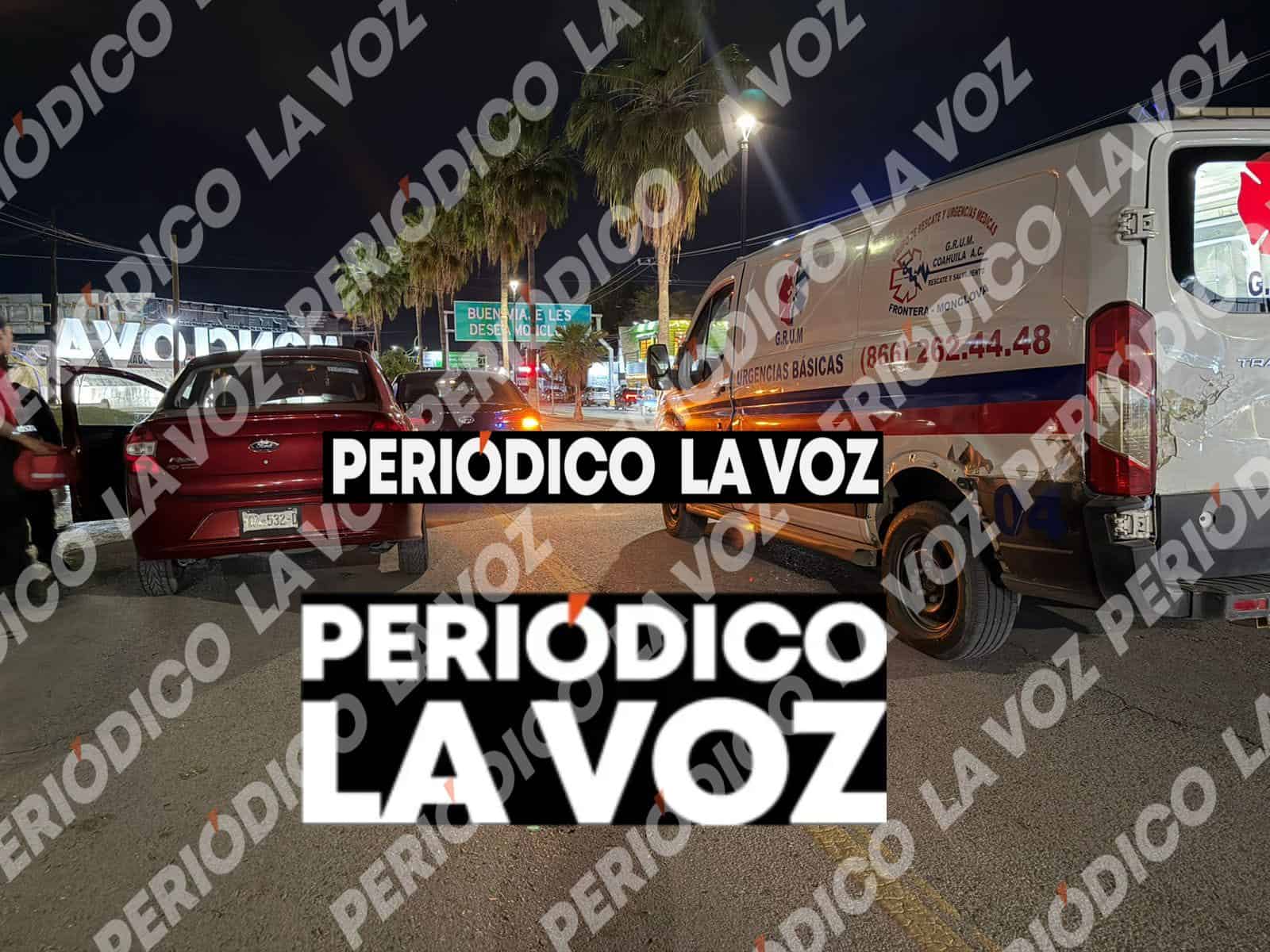 Choque en Monclova: da&ntilde;os materiales tras maniobra imprudente