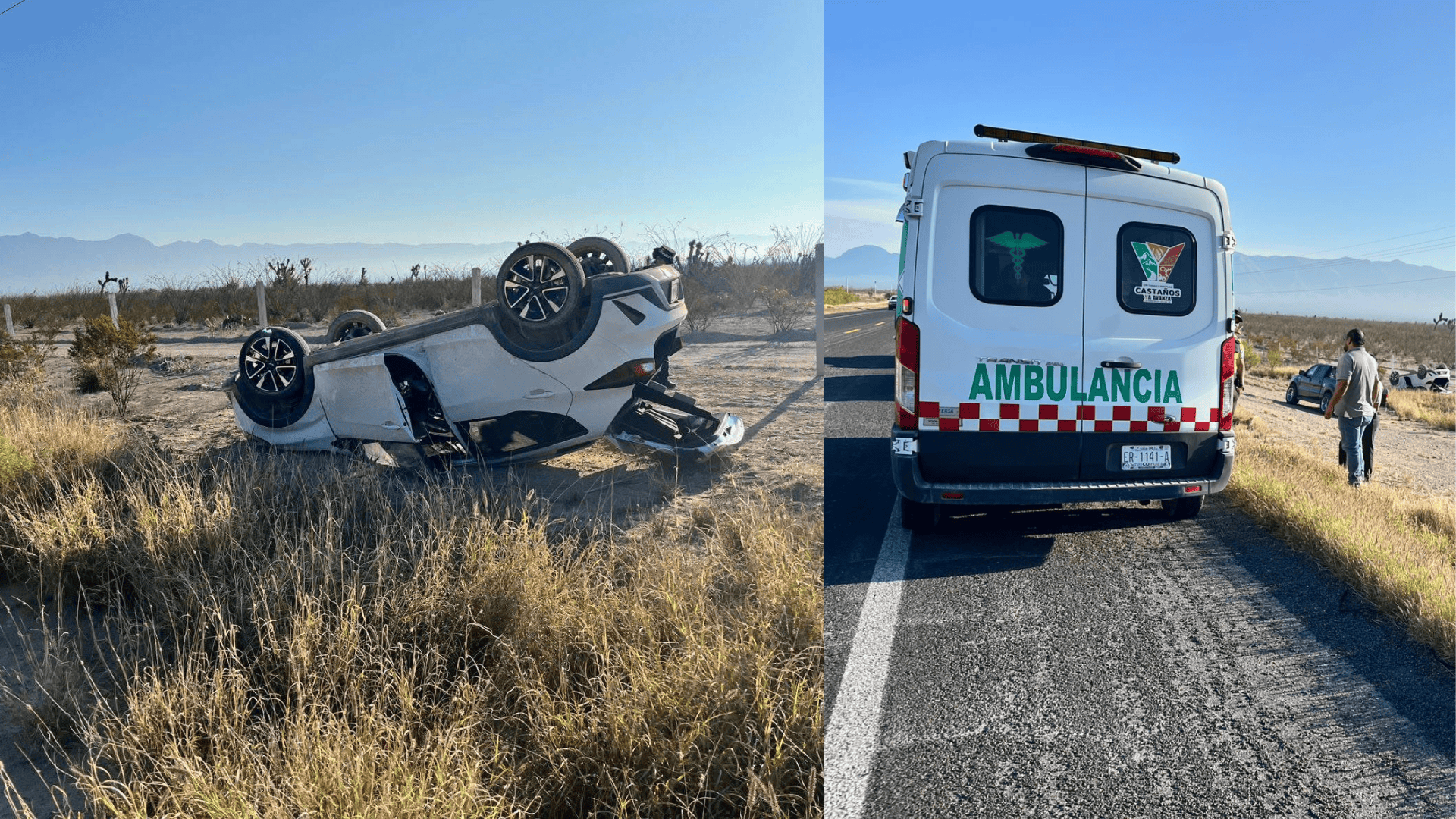 En la 57 dormita y vuelca; dos lesionados
