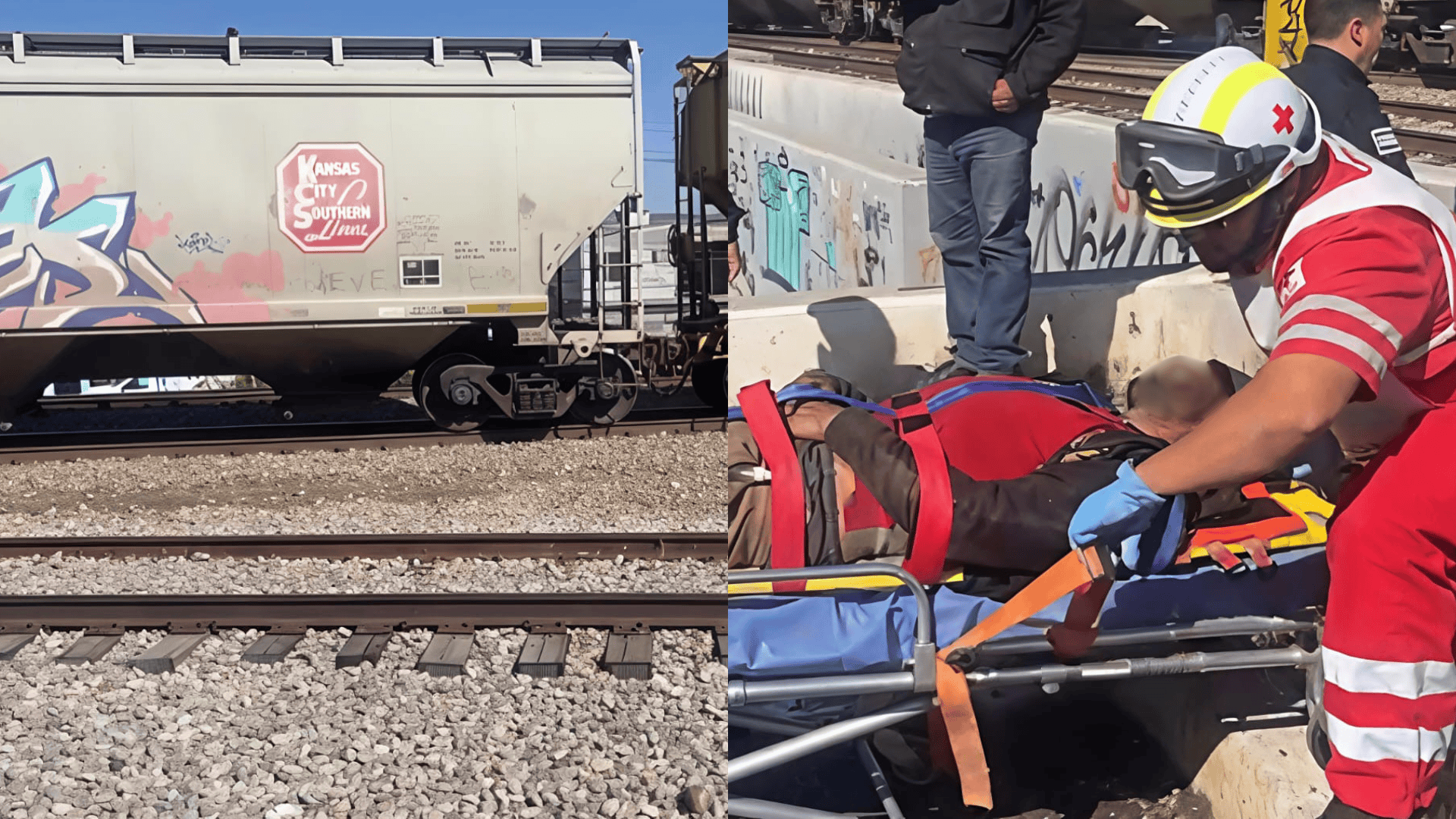 Hombre resulta gravemente herido tras intentar ganarle tren en Saltillo