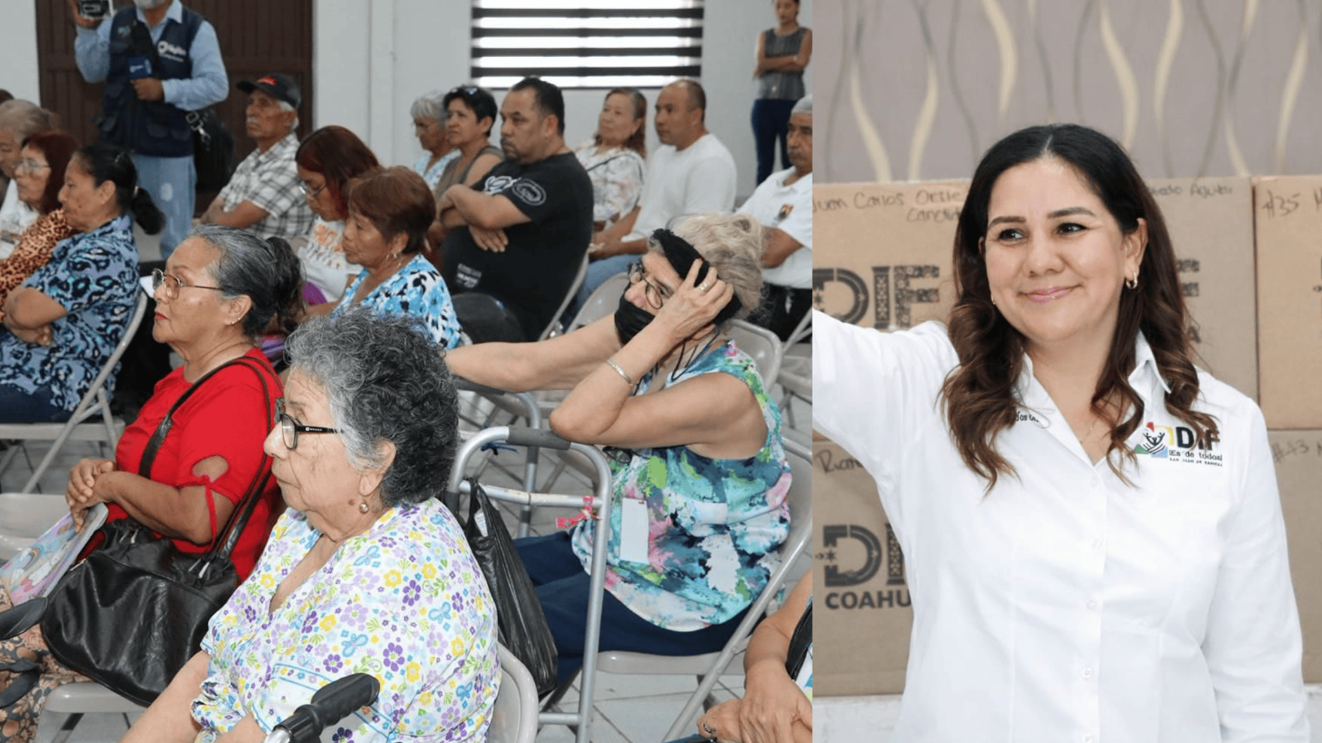 Entregan apoyo alimentario a personas mayores en San Juan de Sabinas