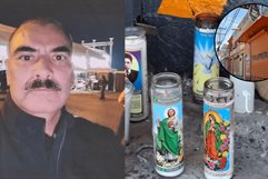 Veladoras encendidas y un profundo silencio rodean la ferretería donde un comerciante se quitó la vida