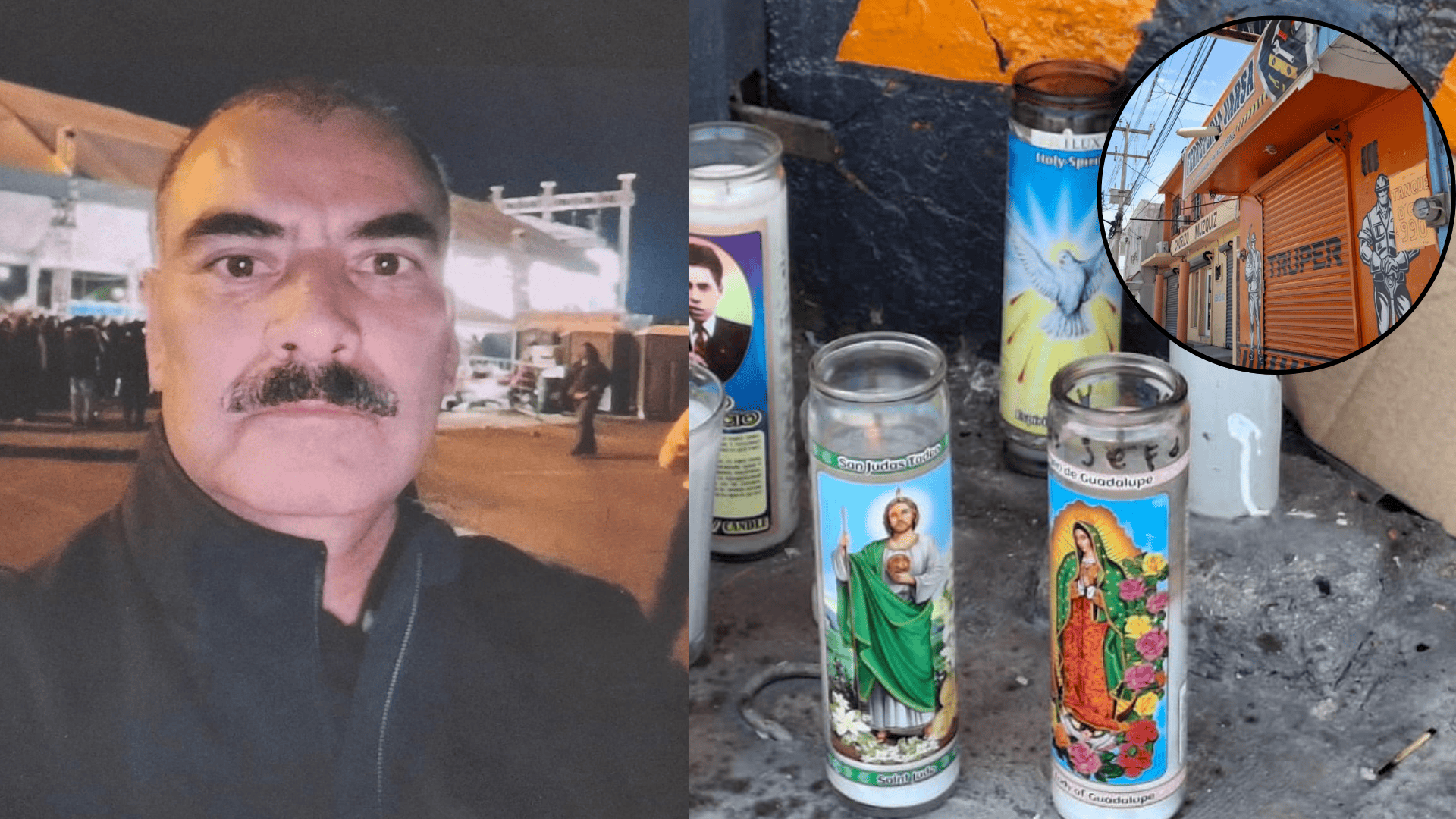 Veladoras encendidas y un profundo silencio rodean la ferreter&iacute;a donde un comerciante se quit&oacute; la vida