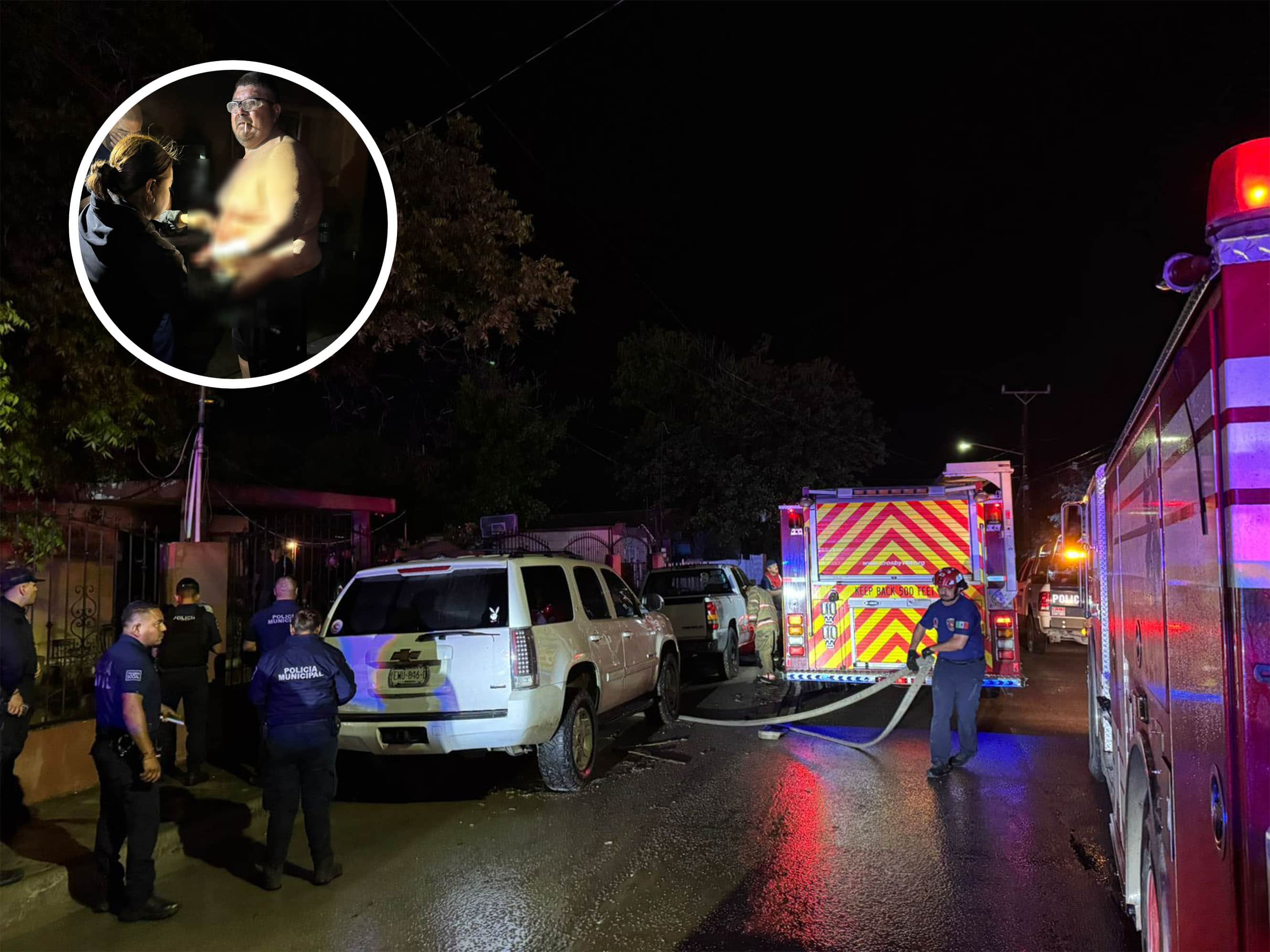 Incendio en vivienda de Ciudad Acu&ntilde;a deja seis personas lesionadas