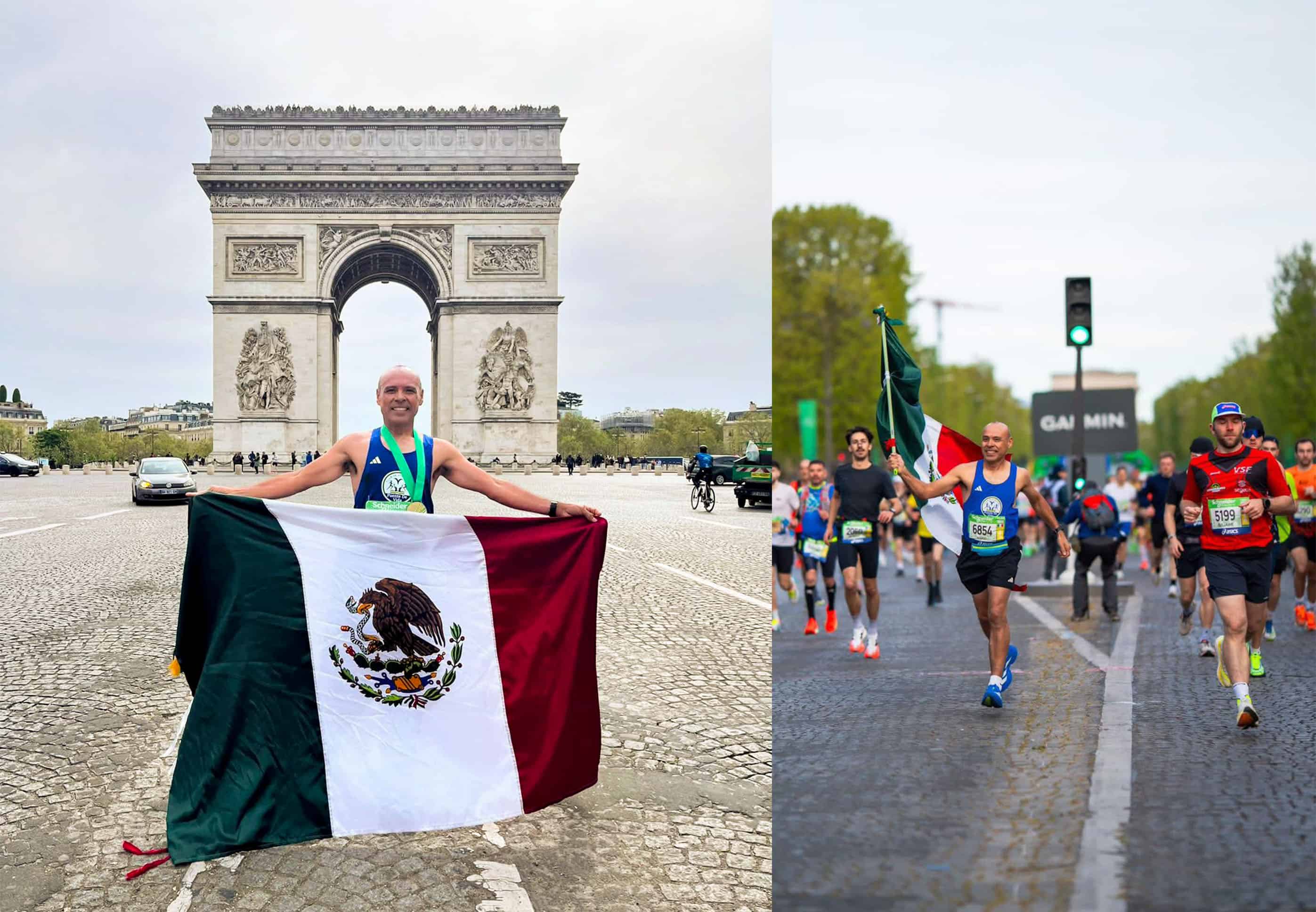 Atleta acu&ntilde;ense conquista el Marat&oacute;n de Par&iacute;s con marca destacada