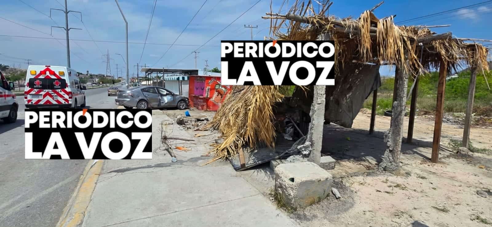 Embiste auto a comerciante