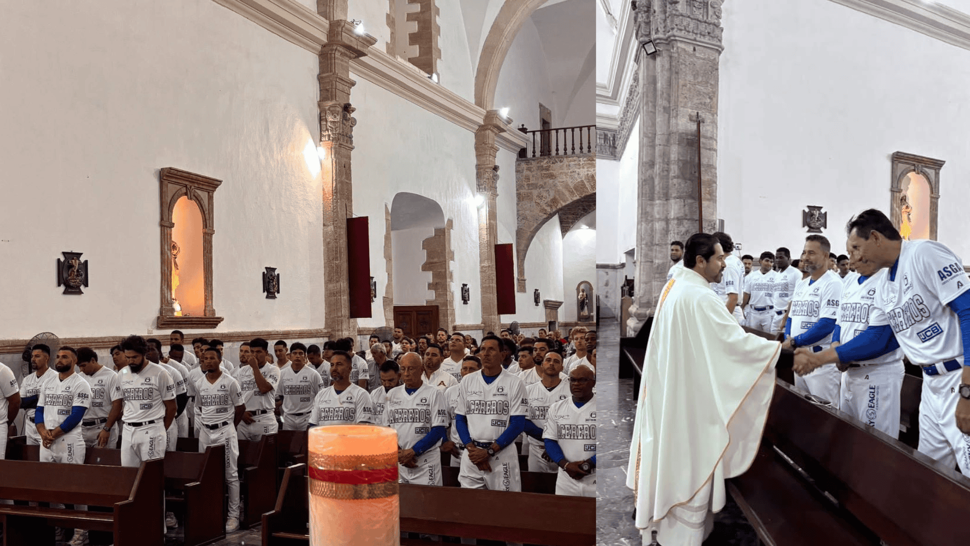 Acereros y Saraperos encomiendan a Dios la temporada 2026