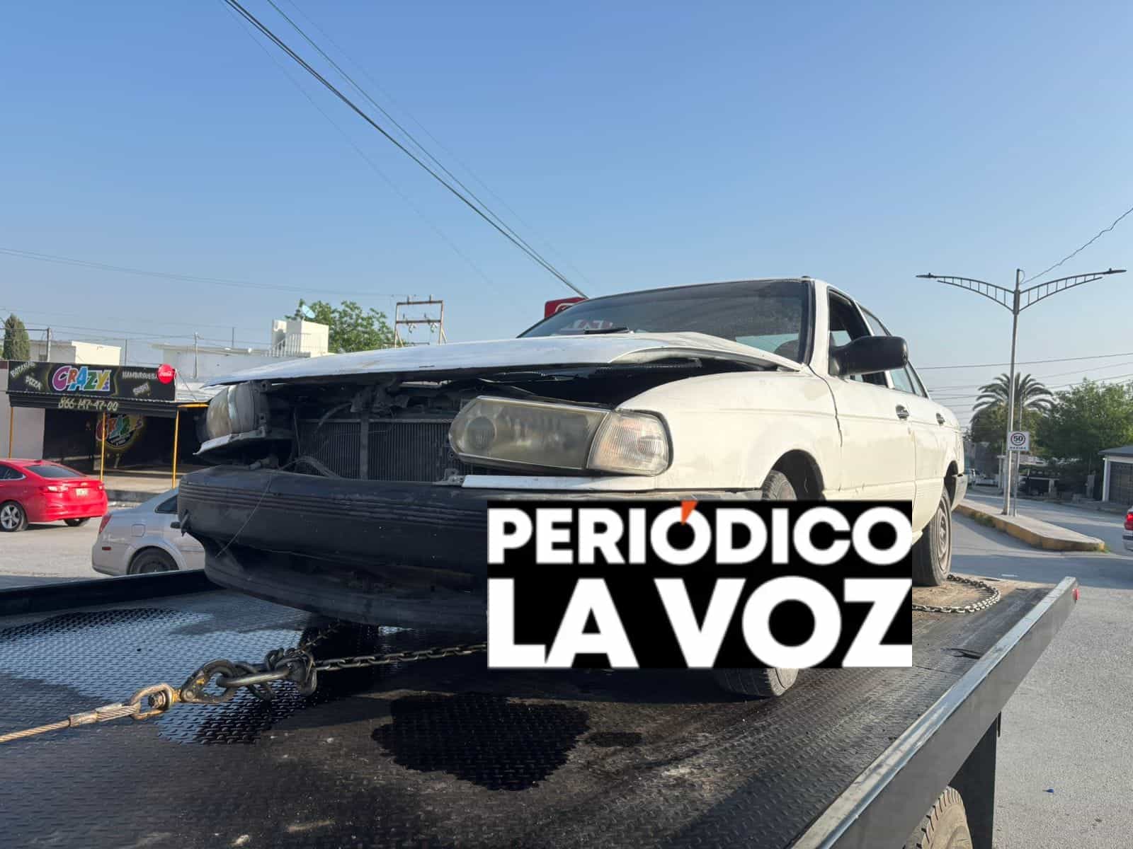 Ignora alto y causa choque