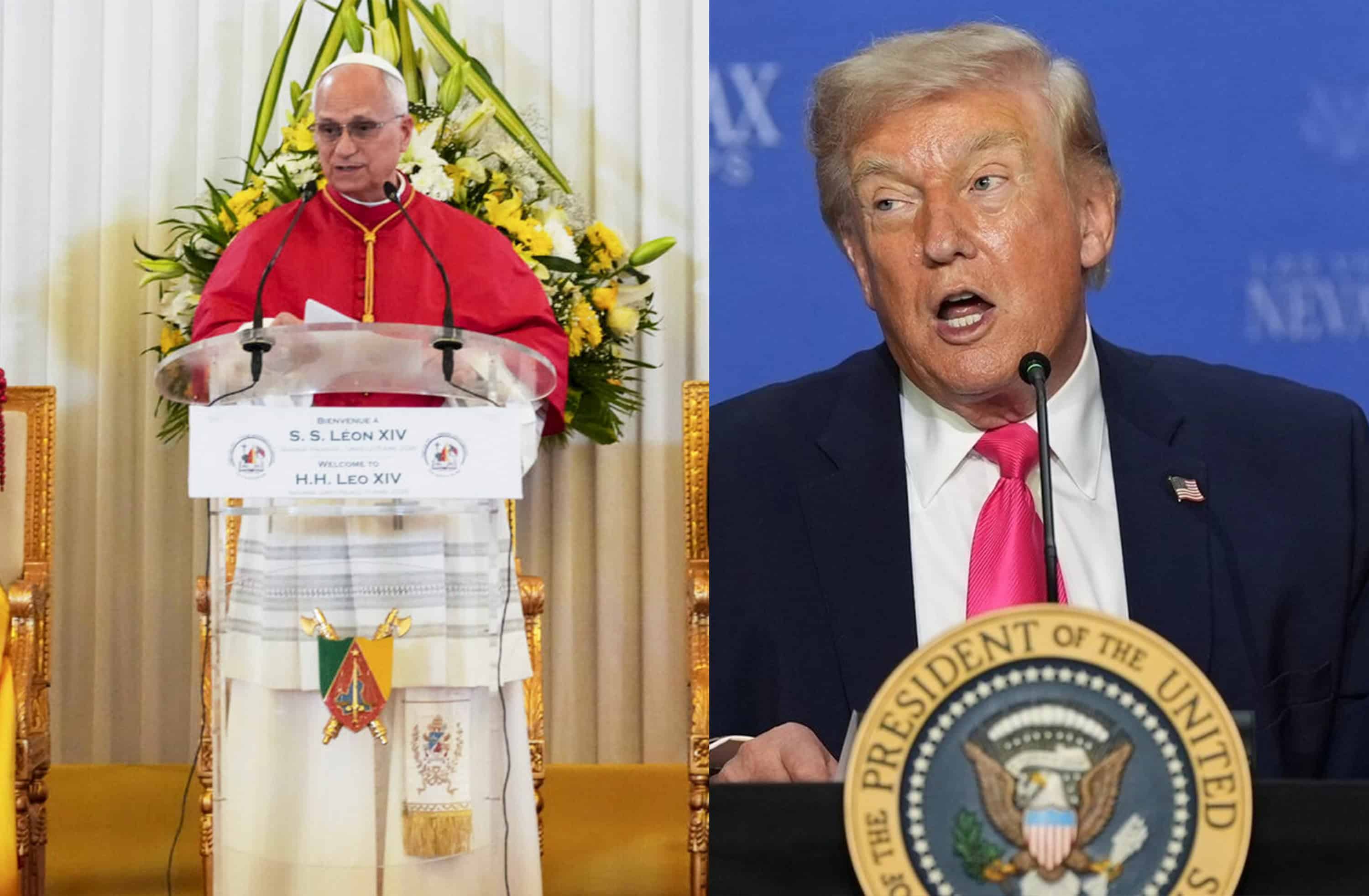 Papa Le&oacute;n critica a Trump por manipular la religi&oacute;n en Camer&uacute;n