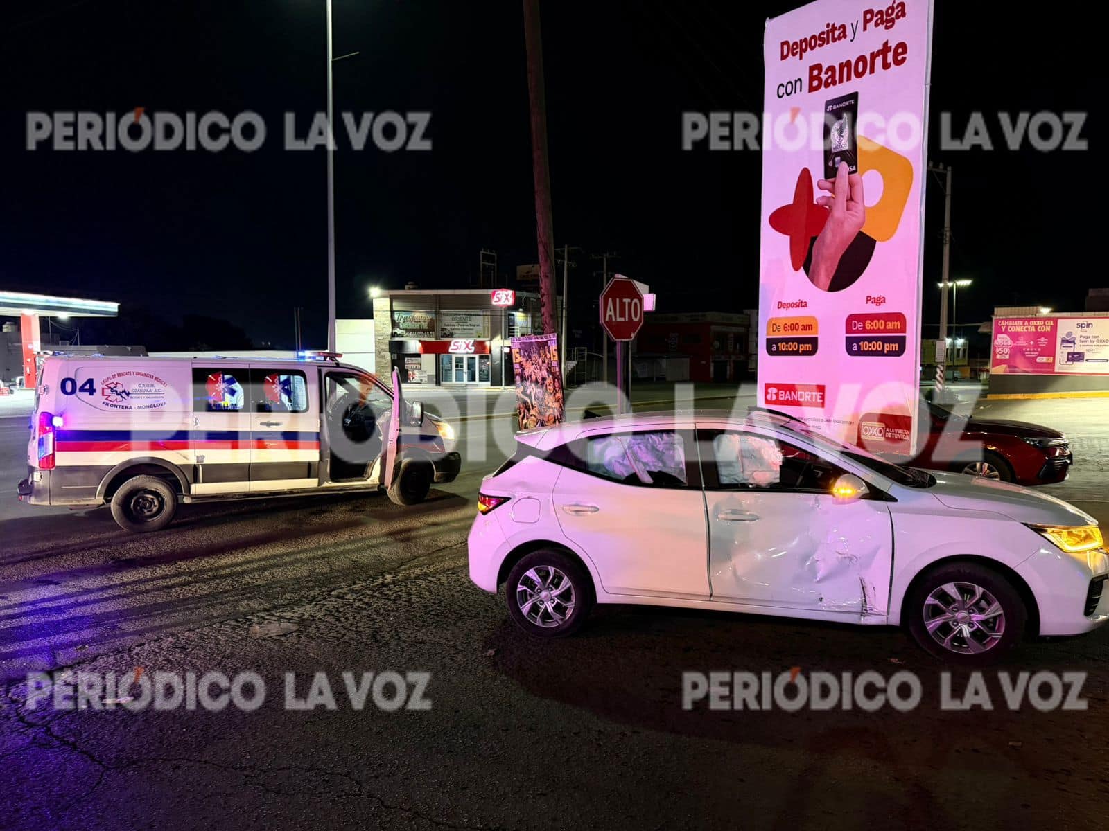 Accidente de motociclista deja a lesionado en Monclova