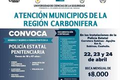 Abre convocatoria la policía penitenciaria