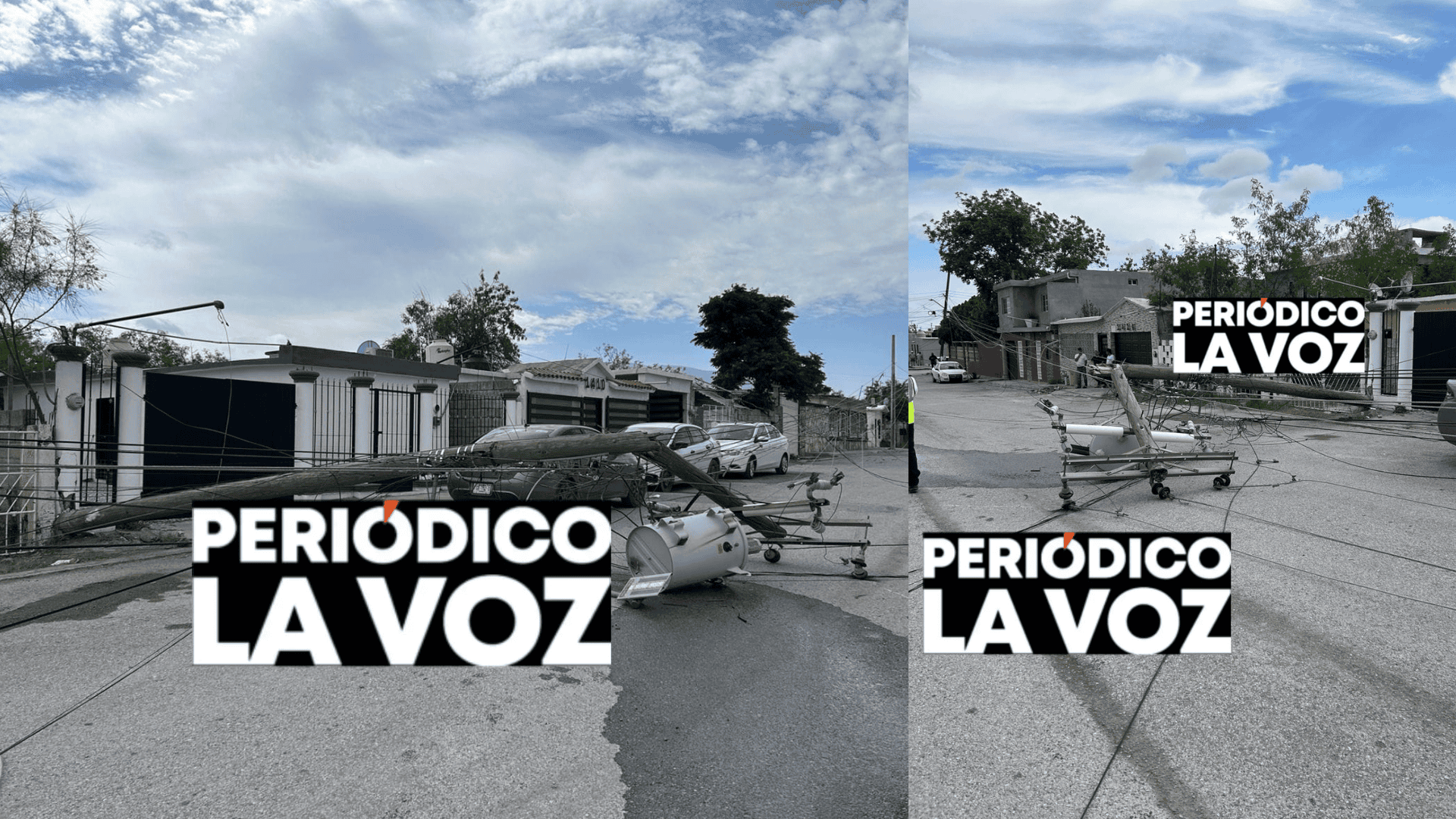 Cae poste y deja sin luz a la hip&oacute;dromo