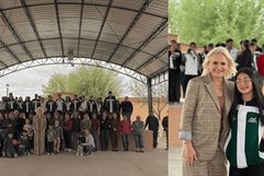 Entrega Laura Jiménez Gutiérrez techumbre en minas la florida