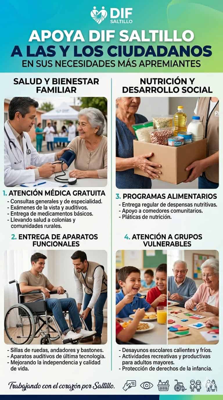 DIF Saltillo lleva a cabo acciones para mejorar calidad de vida en Saltillo