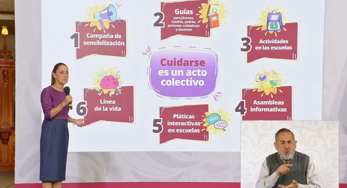 Claudia Sheinbaum presenta el ABC de las emociones para j&oacute;venes