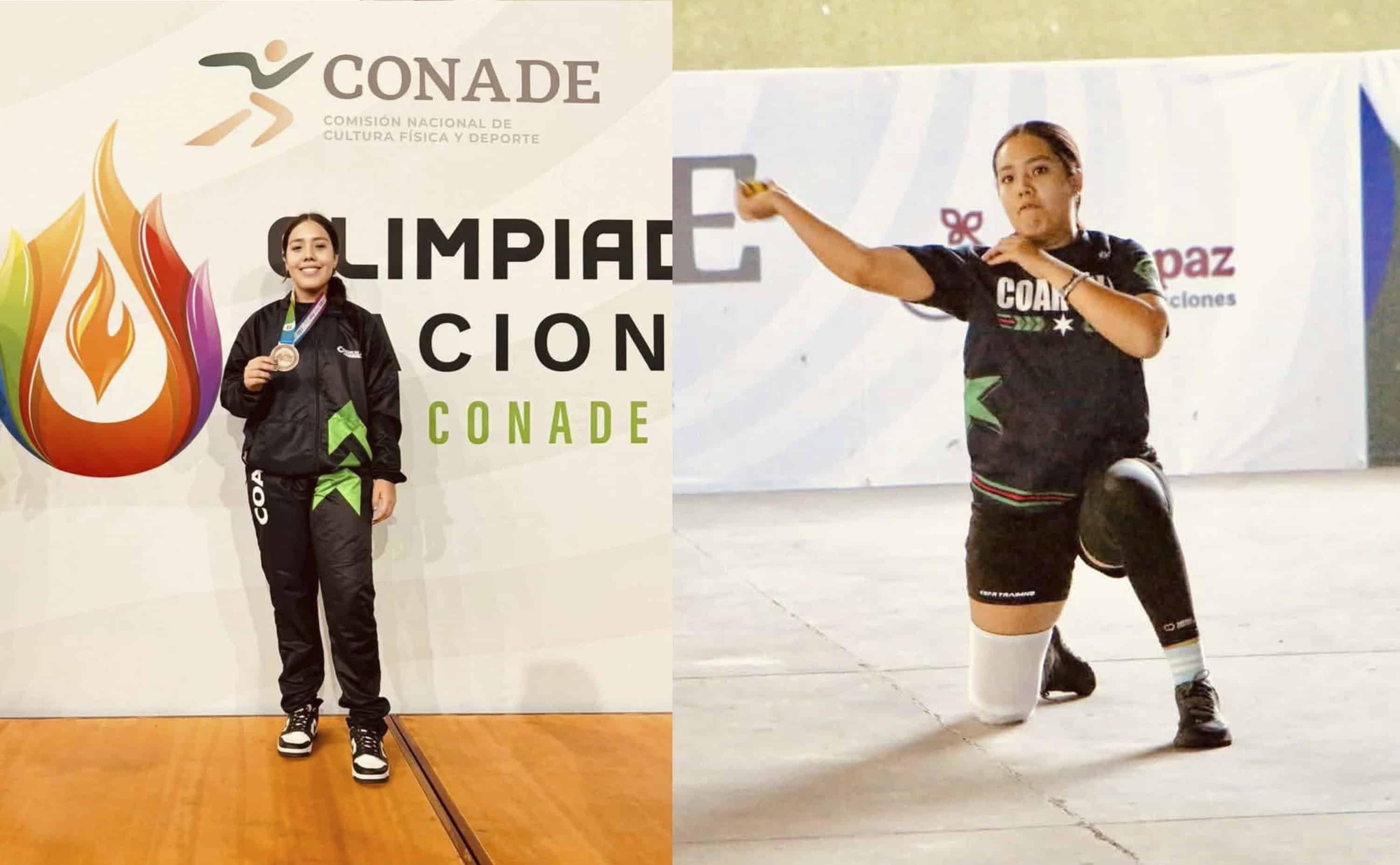 Camila Sosa conquista bronce nacional y enorgullece a Nava