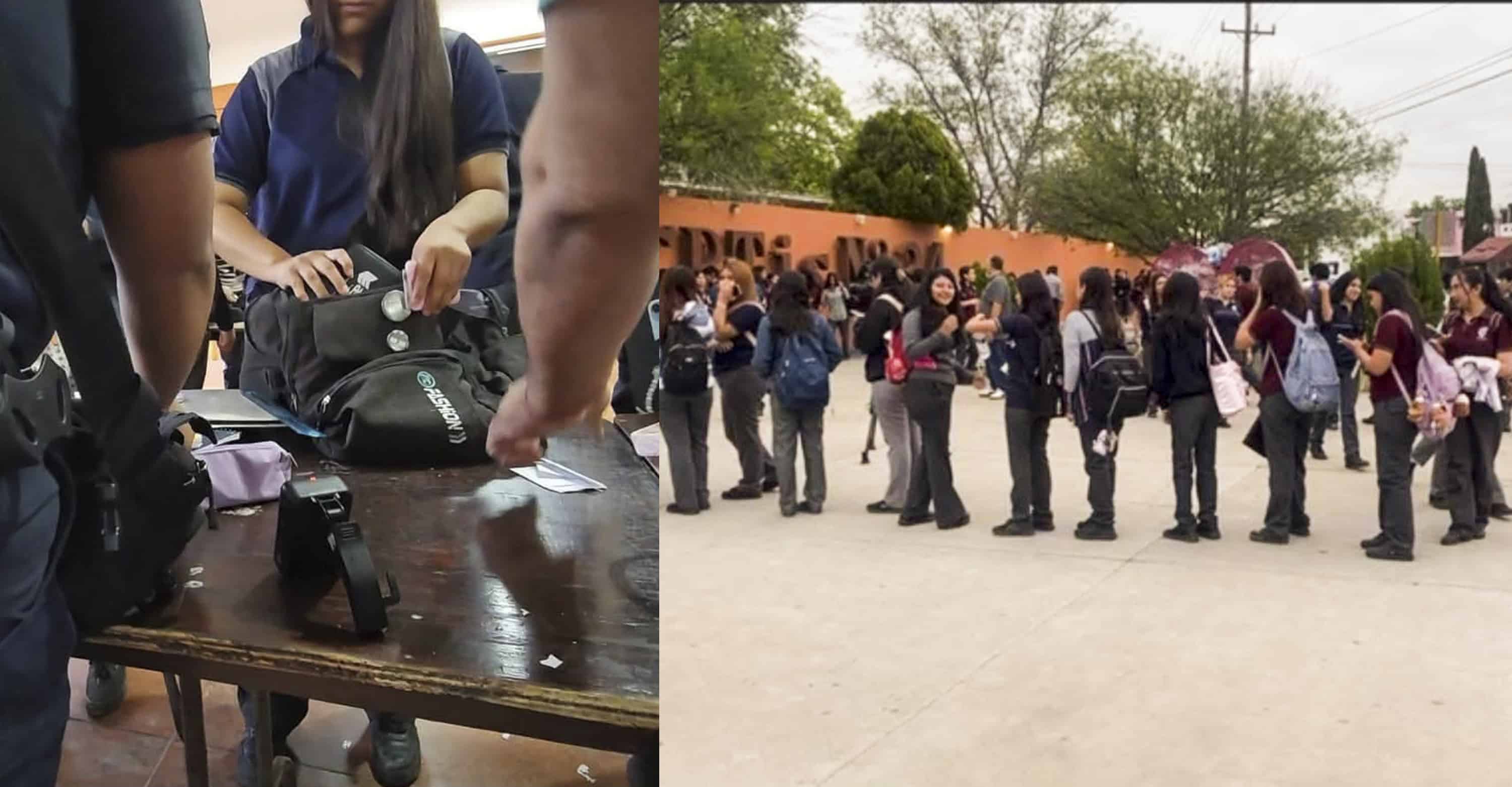 Amenaza en ba&ntilde;os escolares desata operativo en CBTis 34; dos menores asegurados