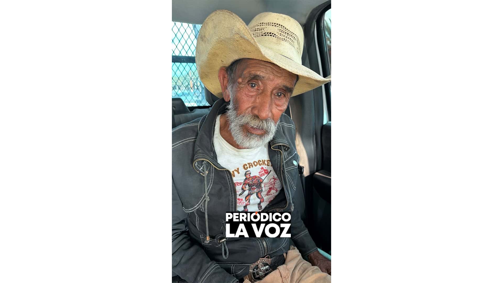 Aseguran a abuelito; buscan a familiares